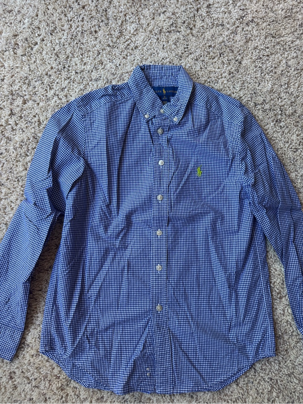 Youth Polo Ralph Lauren button down shirt, size M (10/12)